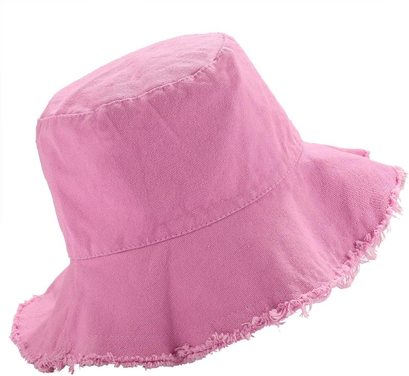 Boderier Sun Hats for Women Summer Casual Wide Brim Cotton Bucket Hat Beach Vacation Travel Accessories - Image 2